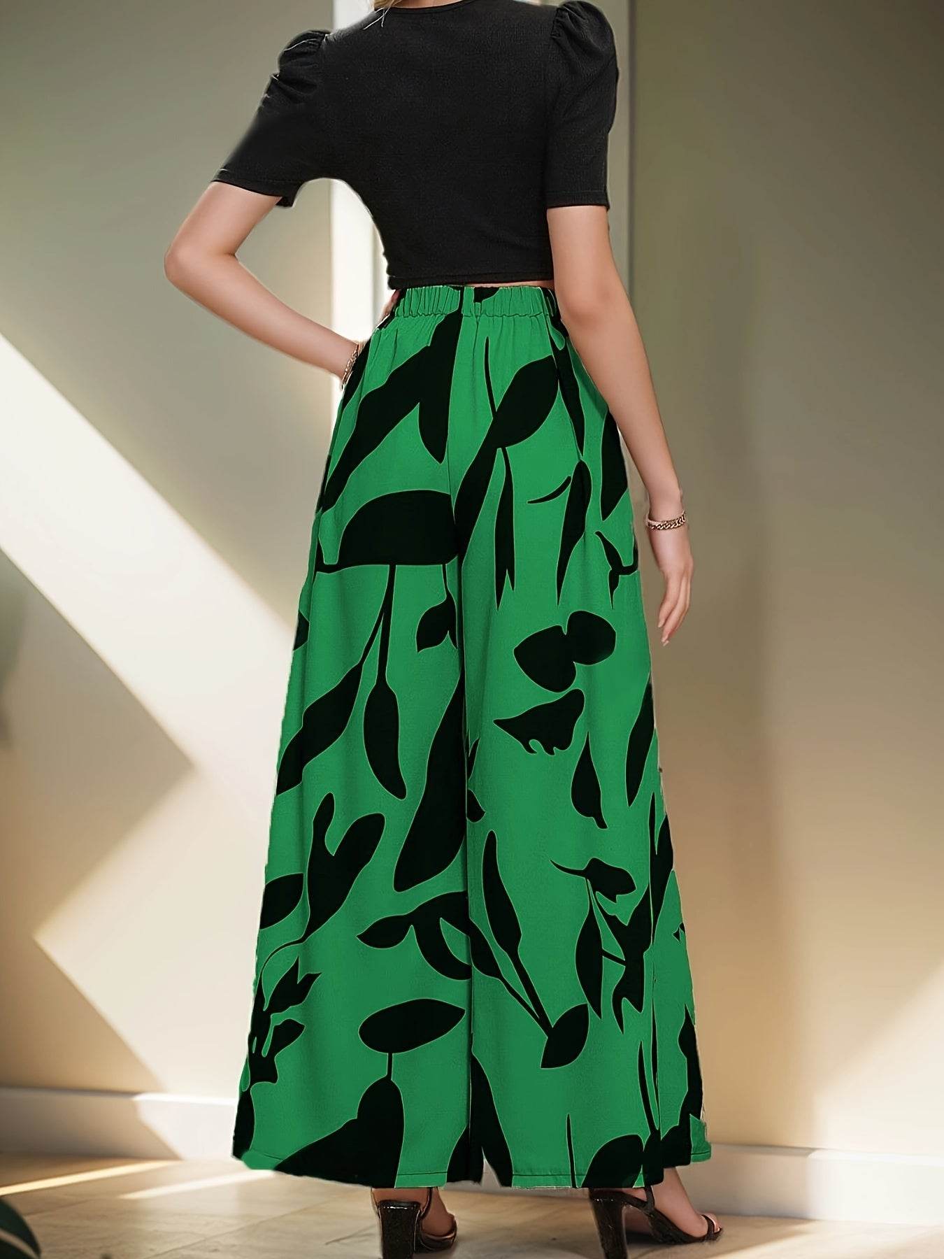 Elegant Leaf Set - 100% Polyester, Geometric Design for Spring/Summer - Buy Center