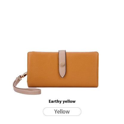 Women's Multi-functional Contrast Color Clutch Wallet - Premium & Waterproof - Buy Center