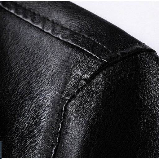 Autumn Leather Jacket for Young & Middle-aged - Stylish Korean Design - Buy Center