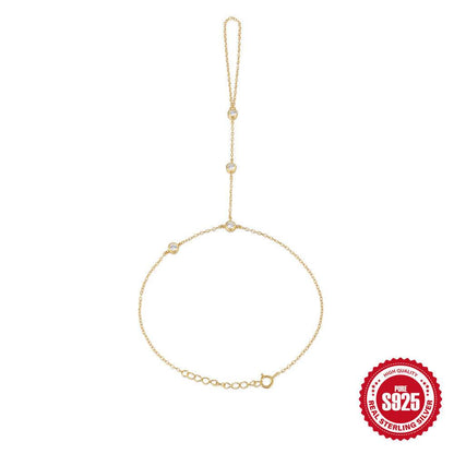 S925 Sterling Silver Diamond Bracelet for Women - Elegant and Versatile Style - Buy Center